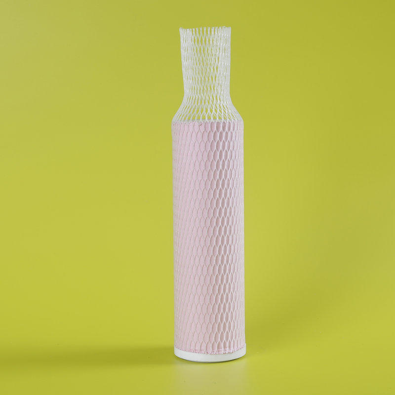 Elastik Putih PE Plastik Mesh Pelindung Kaca Wain Botol Mesh